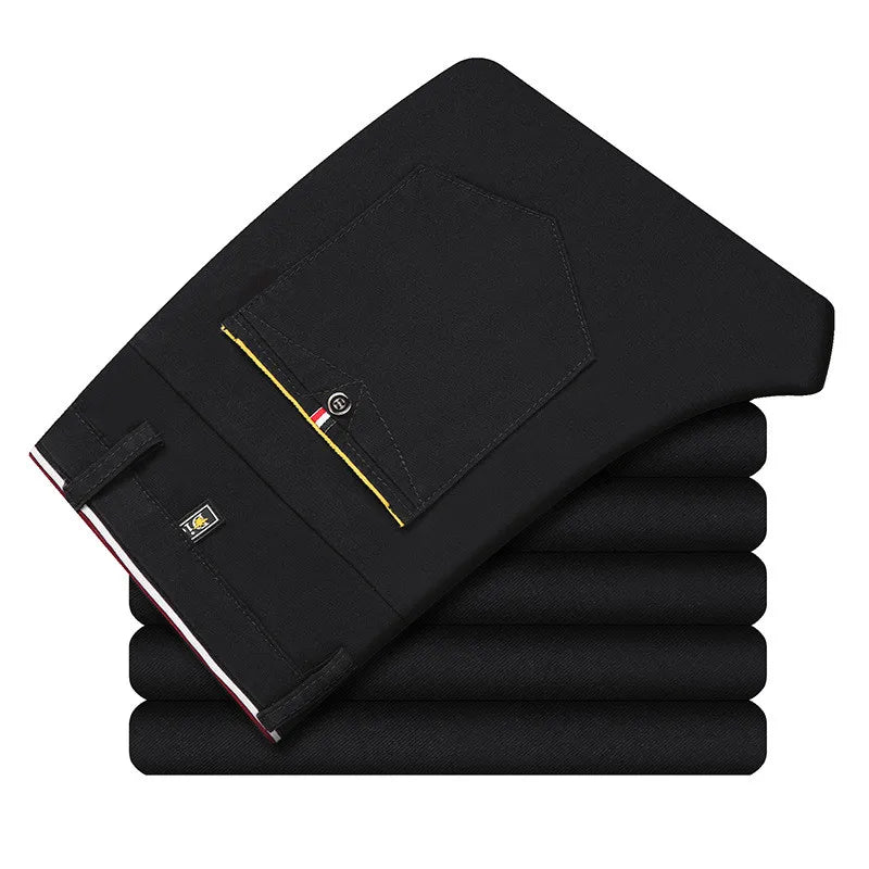 Pantalon FJPays l Slim pour Homme, Pantalon Serré, Plissé, Fil, Faisceau de Fermeture, Décontracté, Boutique, Mode, Nouveau, 2023