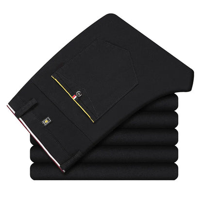 Pantalon FJPays l Slim pour Homme, Pantalon Serré, Plissé, Fil, Faisceau de Fermeture, Décontracté, Boutique, Mode, Nouveau, 2023