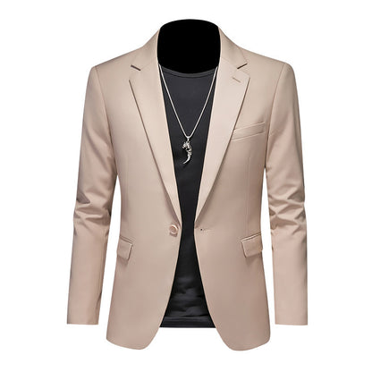 Men's Casual Plus Size Slim-fit Suit Jacket