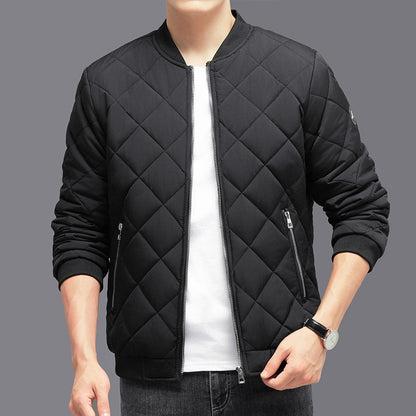 RhombusHeat - Manteau de Baseball Chaud et Épais pour Hommes