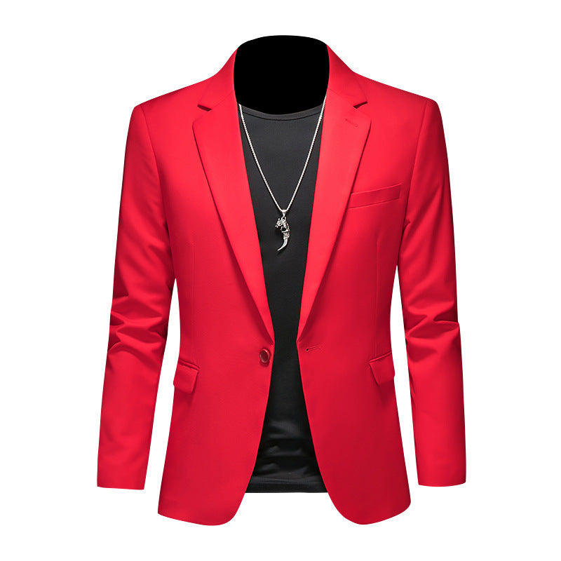 Men's Casual Plus Size Slim-fit Suit Jacket