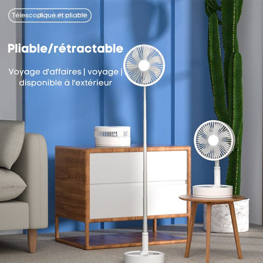 FoldAir - Ventilateur portable rétractable sans fil (CJ) - HARMONIA STYLE